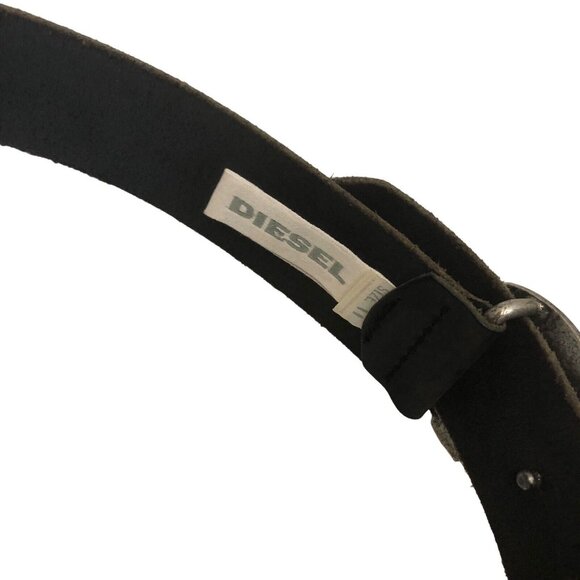 Sold Vintage Diesel Leather Punk Rock Mohawk Grunge Belt - Picture 3 of 8